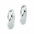 Sterling Silver 19 mm Hinged Earrings